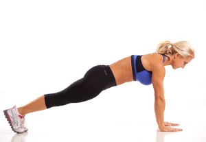 Plank Position Knee Drives Ab Workout